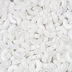 Czech Glass Arcos® par Puca® 10mm Pastel White Beads 8g