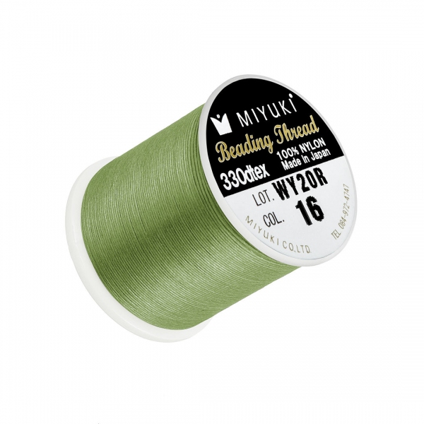 Miyuki Japanese Nylon Beading Thread B Peridot 50m Reel