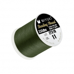 Miyuki Japanese Nylon Beading Thread B Green - 50m Reel