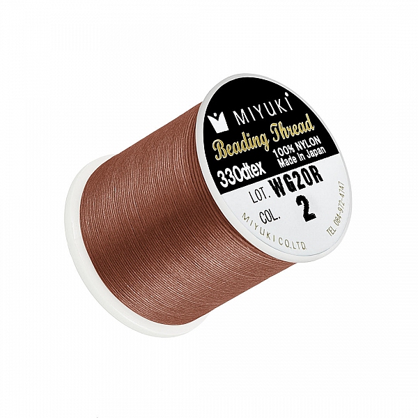Miyuki Japanese Nylon Beading Thread B Nutmeg 50m Reel