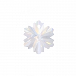 Faceted AAA Crystal Glass Snowflake Bead Pendant - 14mm