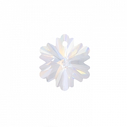 Faceted AAA Crystal Glass Snowflake Bead Pendant - 14mm
