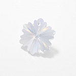 Faceted AAA Crystal Glass Snowflake Bead Pendant - 14mm