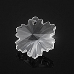 Faceted AAA Crystal Glass Snowflake Bead Pendant - 14mm