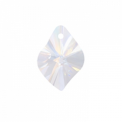 Faceted AAA Crystal Glass Leaf Shape Pendant (12x17mm)