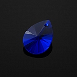 Faceted AAA Crystal Glass Pear Shaped Pendant Blue 16mm