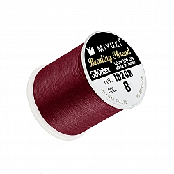 Miyuki Japanese Nylon Beading Thread B Red - 50m Reel