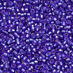 Miyuki 15/0 Dyed Semi Frosted Silver Lined Violet 8.2g