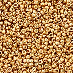Miyuki Size 15/0 Round Seed Beads Galvanised Gold 8.2g