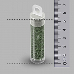 Miyuki Size 15 Round Seed Beads Dyed Opaque Forest 8.2g