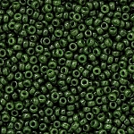 Miyuki Size 15 Round Seed Beads Dyed Opaque Forest 8.2g