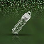 Miyuki Size 15 Semi Matte Silver Lined Dark Green 8.2g