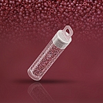 Miyuki Seed Beads Size 15 Matte Transparent Salmon 8.2g