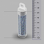 Miyuki Size 15/0 Round Seed Beads Matte Grey AB - 8.2g