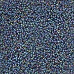 Miyuki Size 15/0 Round Seed Beads Matte Grey AB - 8.2g
