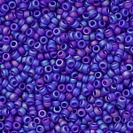 Miyuki Round Seed Beads Size 15/0 Matte Cobalt AB 8.2g Miyuki Round Seed Beads Size 15/0 Matte Cobalt AB 8.2g