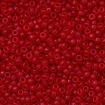 Miyuki Seed Beads 15 Dyed Semi Frosted Trans. Red 8.2g