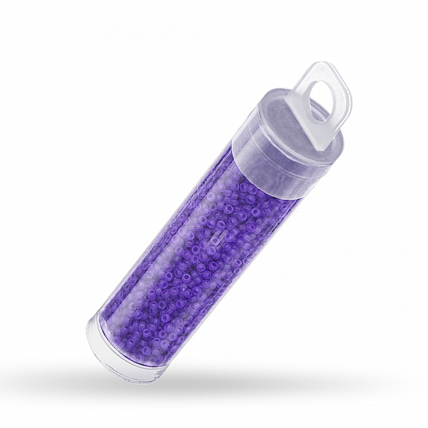 Miyuki 15/0 Dyed Semi Frosted Transparent Violet - 8.2g
