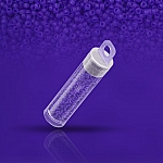 Miyuki 15/0 Dyed Semi Frosted Transparent Violet - 8.2g
