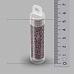 Miyuki 15/0 Matte Silver Lined Dark Smoky Amethyst 8.2g