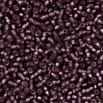Miyuki 15/0 Matte Silver Lined Dark Smoky Amethyst 8.2g