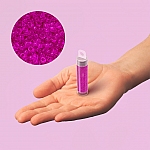 Miyuki Size 15 Dyed Transparent Fuchsia Seed Beads 8.2g