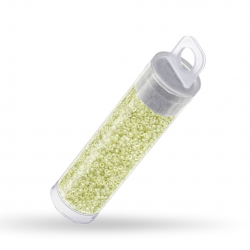 Miyuki Beads Size 15 Sparkle Peridot Lined Crystal 8.2g