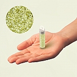 Miyuki Beads Size 15 Sparkle Peridot Lined Crystal 8.2g