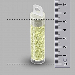 Miyuki Beads Size 15 Sparkle Peridot Lined Crystal 8.2g