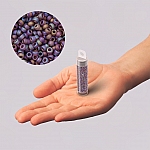 Miyuki Size 15/0 (1.5mm) Matte Brown AB Seed Beads 8.2g