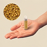 Miyuki Size 15/0 Matte Opaque Mustard Seed Beads 8.2g