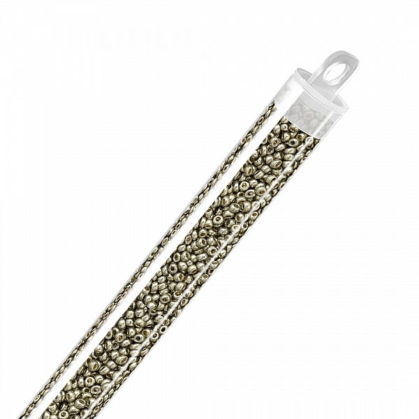Miyuki 11/0 Duracoat Galvanized Light Smoky Pewter 24g