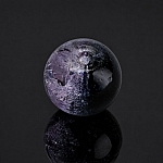 8mm Galaxy-Inspired Black & Purple Glass Round Bead (PK1) 8mm Galaxy-Inspired Black & Purple Glass Round Bead (PK1)