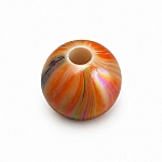 8mm Orange & Peach Iridescent Marbled Acrylic Round Bead (PK1) 8mm Orange & Peach Iridescent Marbled Acrylic Round Bead (PK1)