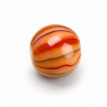 8mm Orange & Peach Iridescent Marbled Acrylic Round Bead (PK1) 8mm Orange & Peach Iridescent Marbled Acrylic Round Bead (PK1)