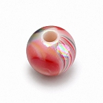 8mm Lightweight Iridescent Marbled Acrylic Round Bead – Pink & Purple Swirl (PK1) 8mm Lightweight Iridescent Marbled Acrylic Round Bead – Pink & Purple Swirl (PK1)