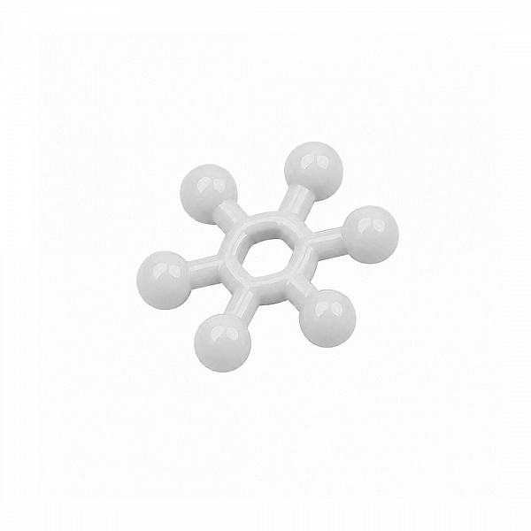 Light Grey Metal Sputnik Spacer Bead 11mm (PK1)
