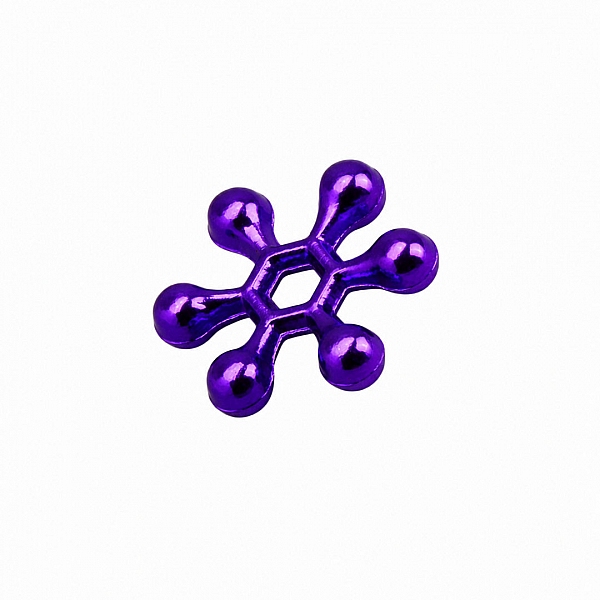 Purple Metal Sputnik Spacer Bead 11mm (PK1)