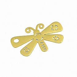 Gold Tone Metal Butterfly Charm 15x10mm (PK1)