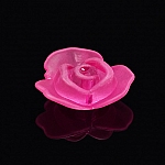 Acrylic Rose Flower Charm Pendants 28mm Pink PK1