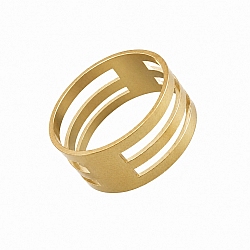 Bronze Tone Metal Openwork Ring Spacer 18x8mm (PK1)