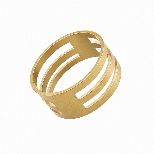 Bronze Tone Metal Openwork Ring Spacer 18x8mm (PK1)