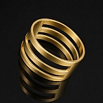 Bronze Tone Metal Openwork Ring Spacer 18x8mm (PK1)