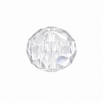Clear Transparent Faceted Glass Bead 6mm - 1 Piece