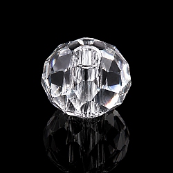 Clear Transparent Faceted Glass Bead 6mm - 1 Piece