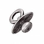 Antique Silver 18mm Metal Dummy Charm Pendant PK1