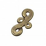 Antique Brass Figure 8 Bead Link Connectors 25mm PK3