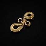 Antique Brass Figure 8 Bead Link Connectors 25mm PK3