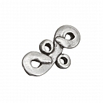 Antique Silver Figure 8 Bead Link Connector 25mm PK1