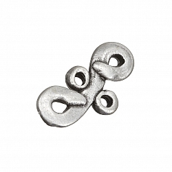 Antique Silver Figure 8 Bead Link Connector 25mm PK1